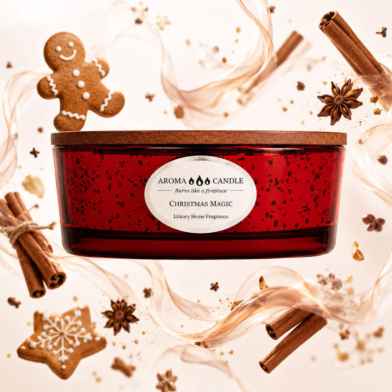 Aroma Candle Chrismast Magic Ova Elegant Illatgyertya