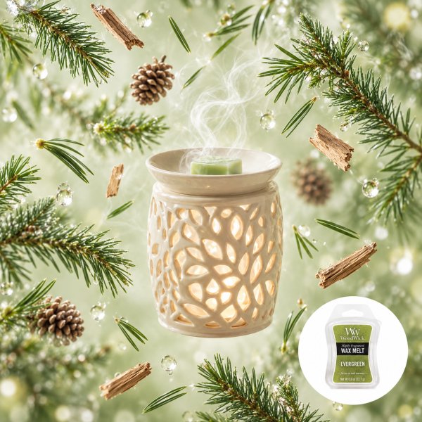 Woodwick Evergreen Olvasztó Wax