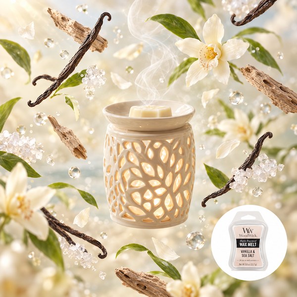 Woodwick Vanilla & See Salt Olvasztó Wax